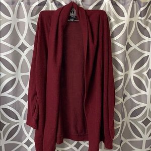 Maroon cardigan